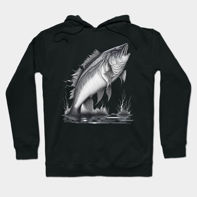 Largemouth Bass Fishing Hoodie by Hunter_c4 "Click here to uncover more designs"